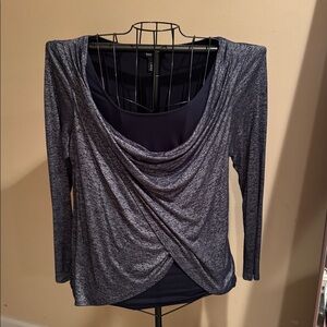 White House Black Market Navy Top